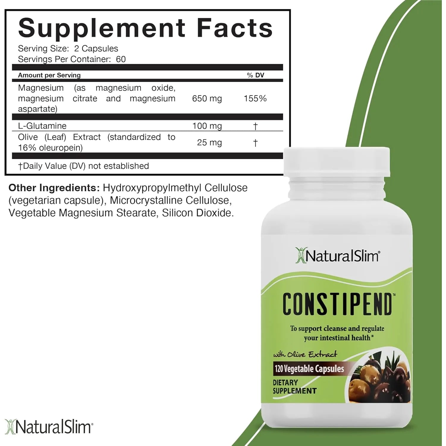 Naturalslim Costipend Estreñimiento Suplemento Digestivo Natural 120 Cápsulas Sin Irritantes - Imagen 4