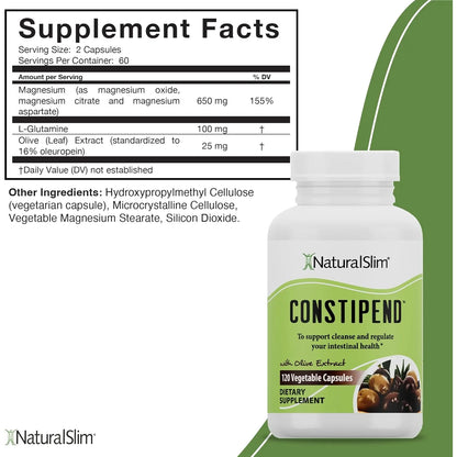 Naturalslim Costipend Estreñimiento Suplemento Digestivo Natural 120 Cápsulas Sin Irritantes - Imagen 4