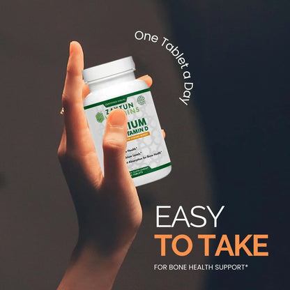 Zaytun Calcio Halal 650 Mg Con Vitamina D3 Para Huesos Fuertes 120 Cápsulas