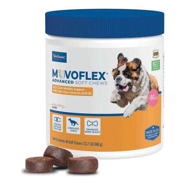 Movoflex Suplemento Articular Para Perros Grandes 60 Tabletas Sabor Pollo