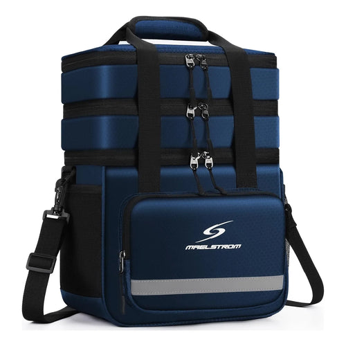 Lonchera Termica Grande Aislada Azul Maelstrom 15L Impermeable