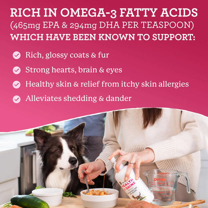Aceite De Salmon Y Krill Para Perros Dr Harveys Health Shine 16 Oz