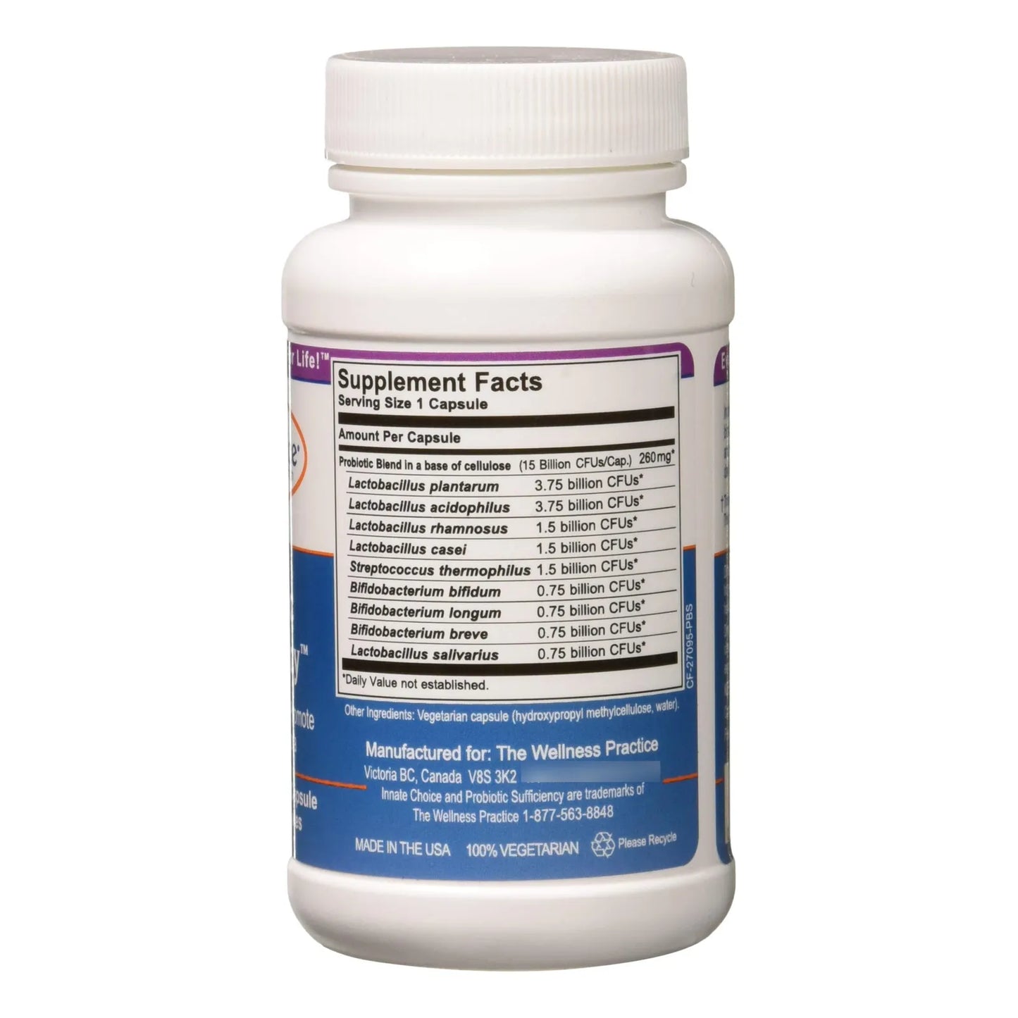 Probióticos Naturales 60 Cápsulas Para Digestión Y Sistema Inmune