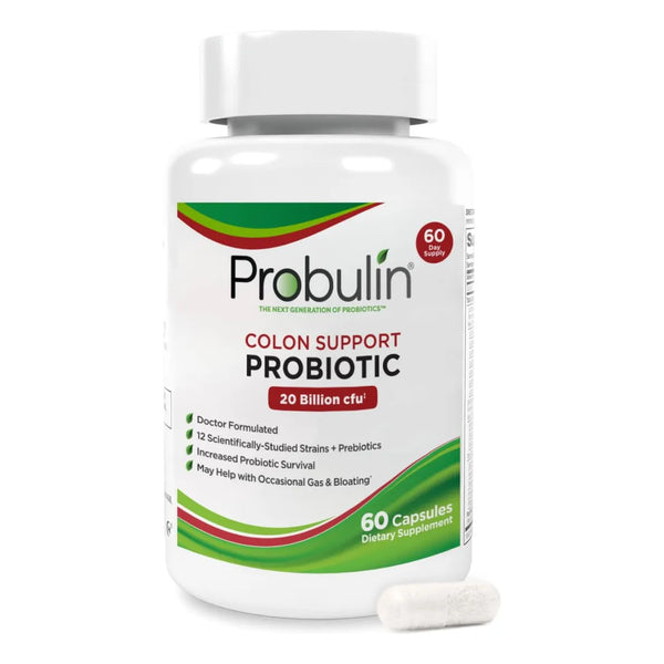 Capsulas Probióticas 20 Mil Millones UFC Salud Intestinal Vegano 60 Cápsulas