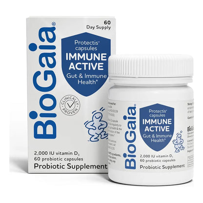 Protectis Immune Active Probiótico Con Vitamina D 60 Cápsulas Salud Inmunológica Digestiva