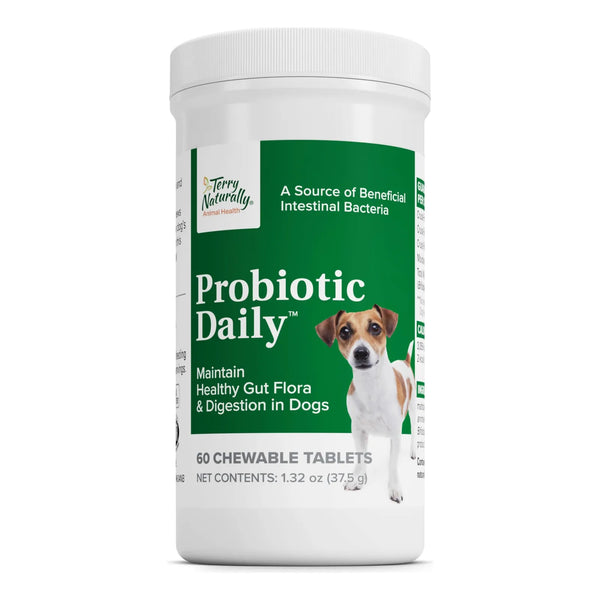 Probióticos Masticables Para Perros 60 Tabletas Salud Digestiva Importado EE UU