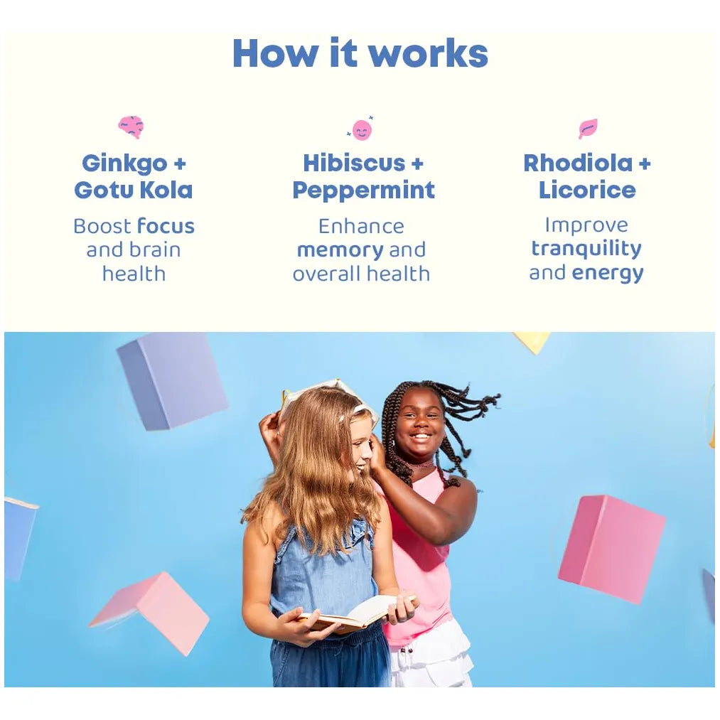 Genius Drops Smartberry Vanilla Suplemento Líquido Para Enfoque Y Memoria En Niños