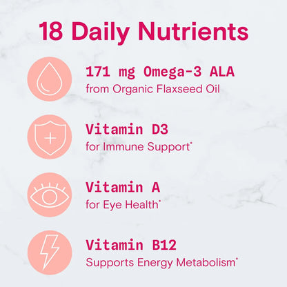 Gomitas Multivitamínicas Orgánicas Mujeres Con Biotina Omega 3 Y Vitaminas Esenciales 120 Unidades