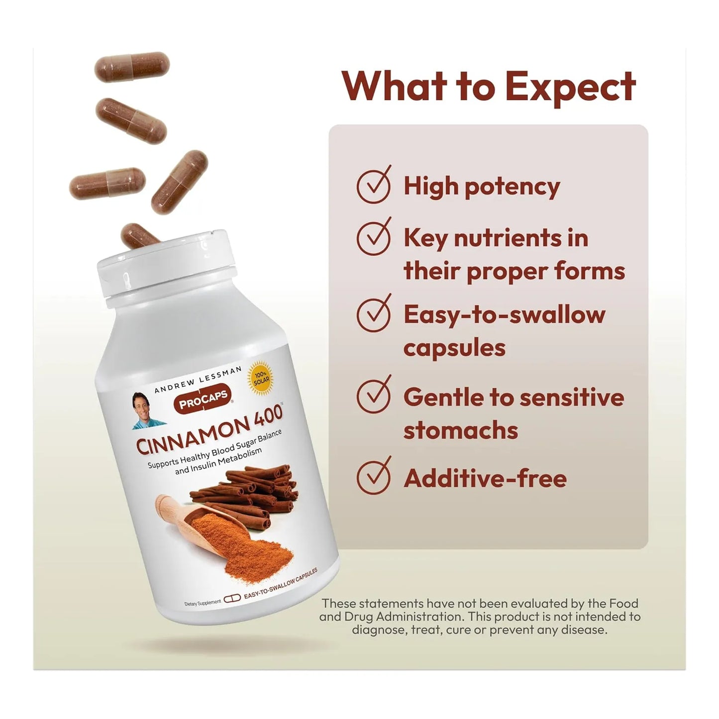 Extracto De Canela 400Mg Alta Potencia 60 Capsulas Pura Y Eficaz