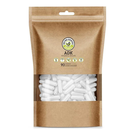 Vitamina ADK 90 Cápsulas Salud Ósea Cardíaca Absorción Calcio Vegano