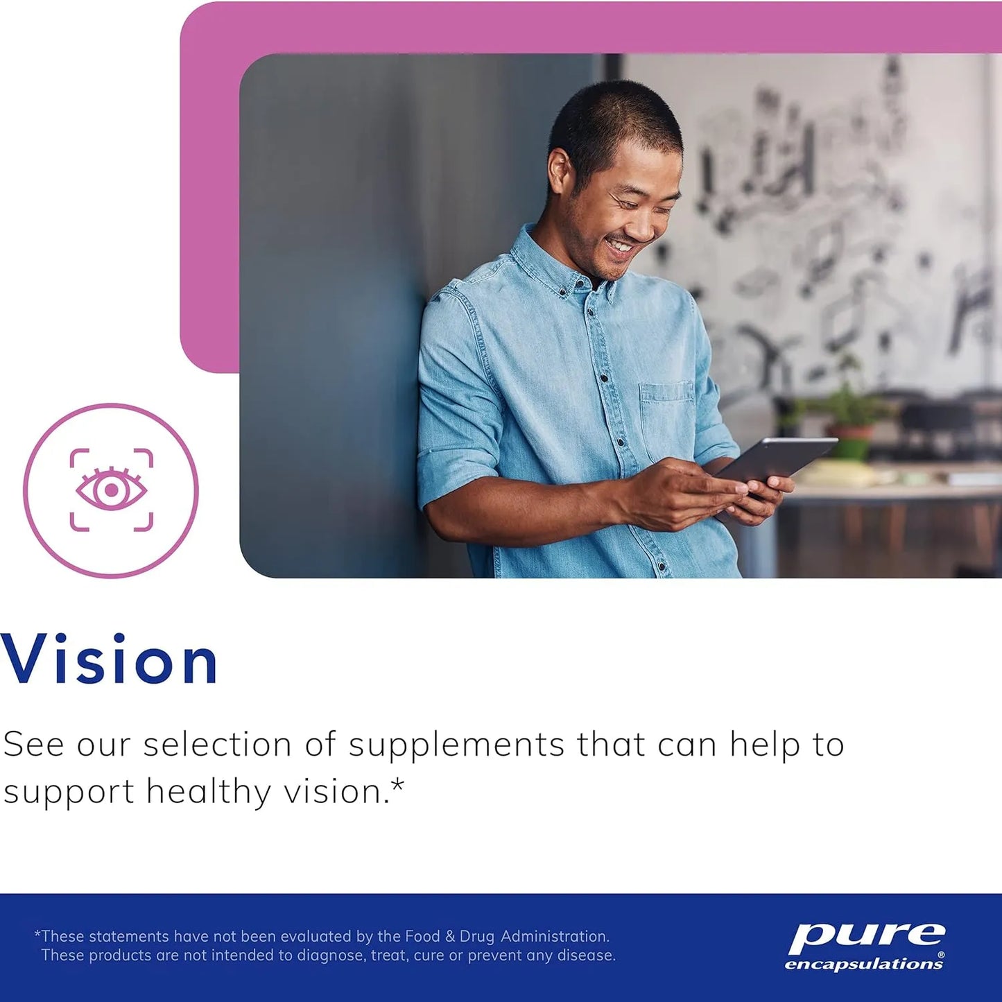 Capsulas VisionPro EPA DHA GLA Apoyo Lagrimas Y Retencion Humedad Ocular Pure Encapsulations