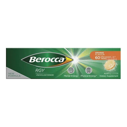 Tabletas Efervescentes Energéticas De Vitamina B Y C Sabor Naranja Paquete De 60