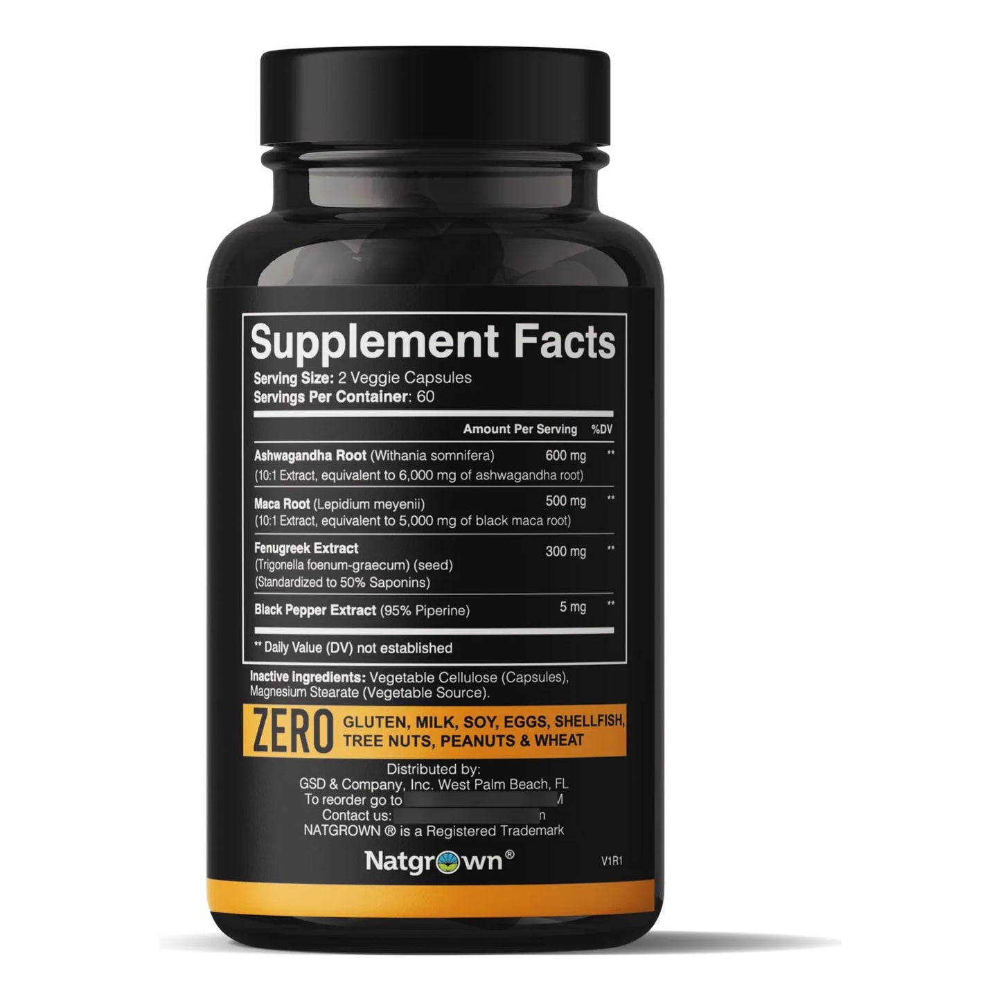 Ashwagandha Fenogreco Y Maca Capsulas Veganas 120 Unidades Energia Y Equilibrio Hormonal