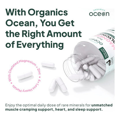 Glicinato De Magnesio Puro Con Zinc Suplemento Para Dormir Y Calambres Musculares