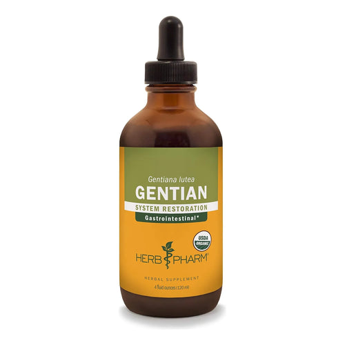 Extracto Liquido Organico De Genciana 120ml Apoyo Digestivo Certificado