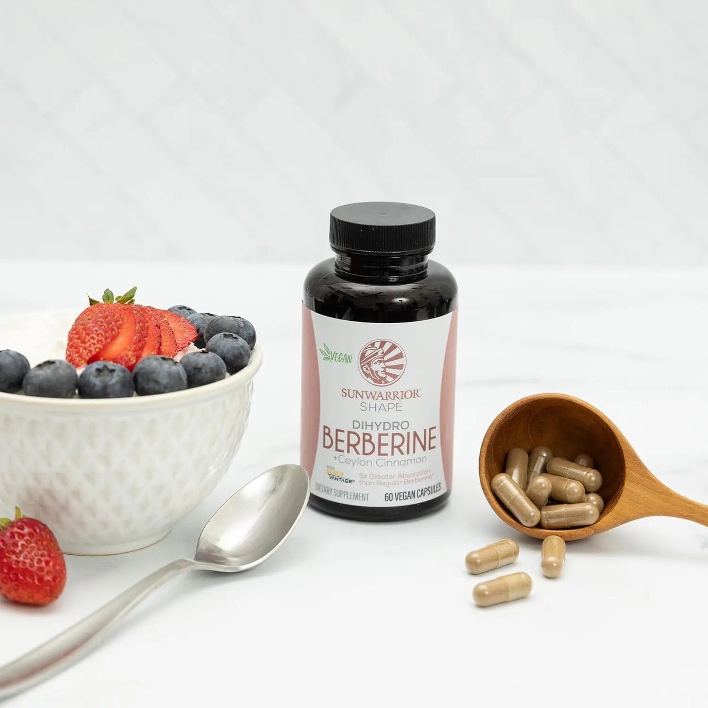 Berberina Con Dihidroberberina 60 Cápsulas Canela Ceilán Energía Natural