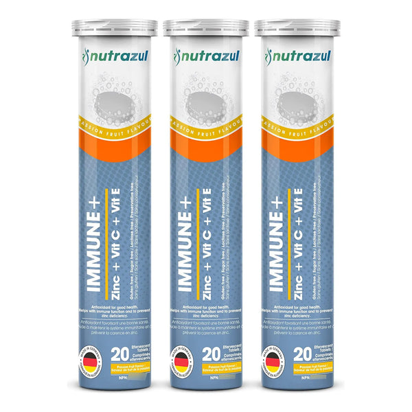 Immune+ Tabletas Efervescentes Maracuyá Refuerza Sistema Inmunológico