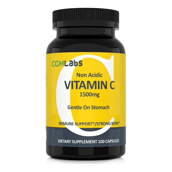Vitamina C No Acida 1500 Mg Con Calcio Apoyo Inmunologico Oseo 100 Capsulas
