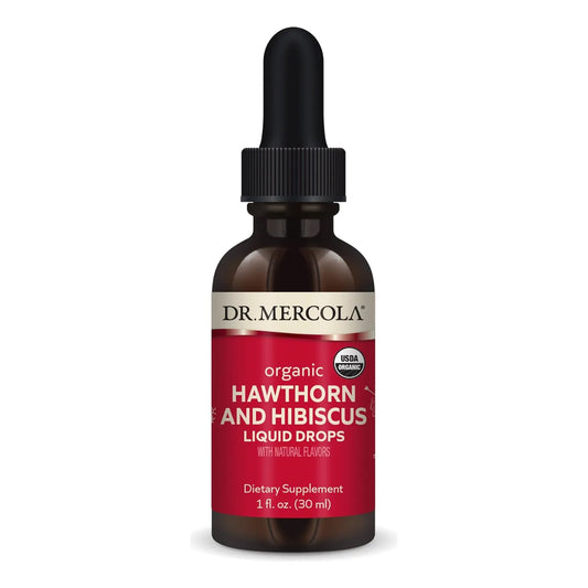 Gotas Orgánicas De Espino Hibisco Dr Mercola 30 Porciones USDA Organic
