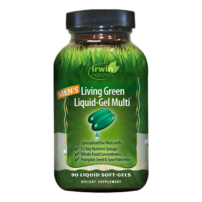 Multivitaminico Liquido Verde Para Hombres 70 Nutrientes Capsulas Blandas