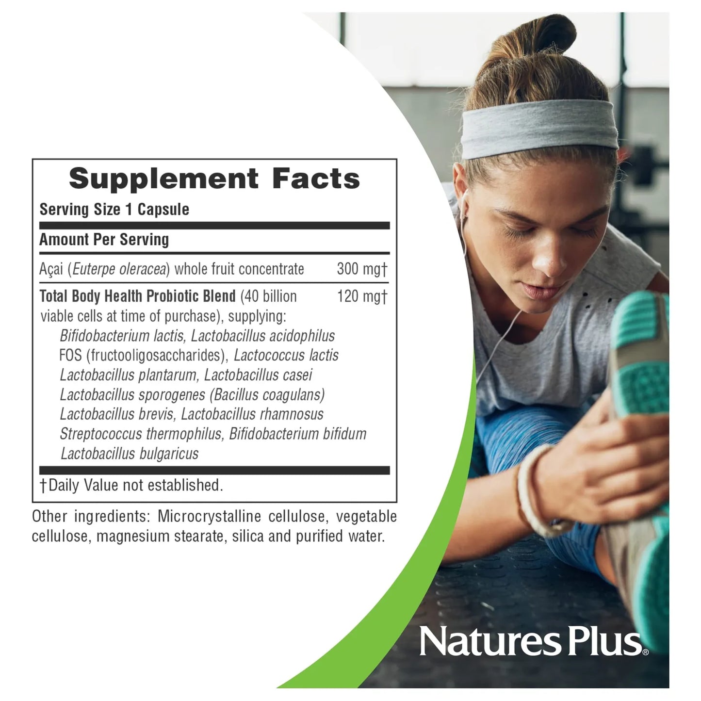 Natures Plus Ultra Probiotics Suplemento Digestivo 30 Cápsulas Vegetarianas Salud Intestinal