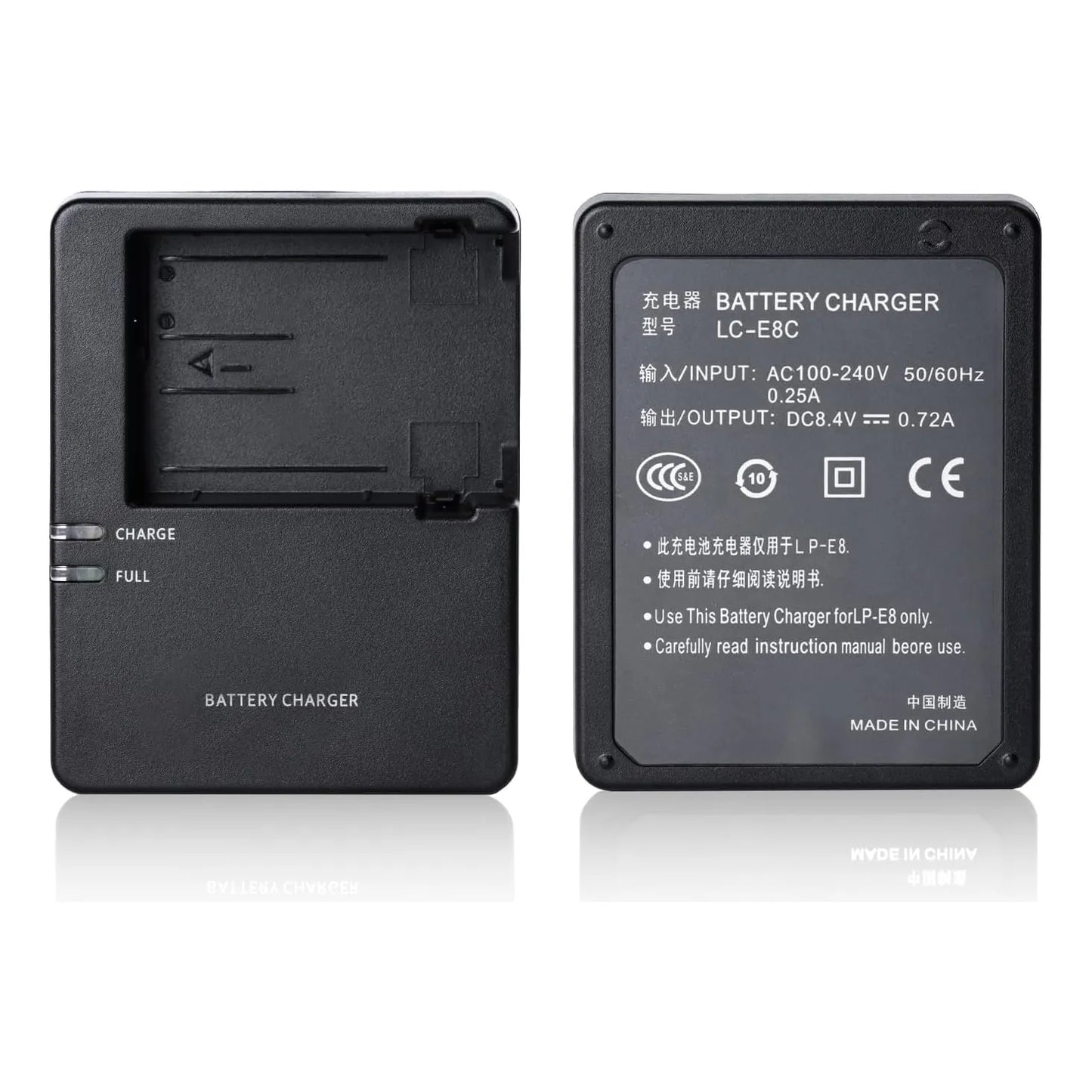 Cargador LP-E8 Compatible Canon EOS Rebel T2i T3i T4i T5i 550D 600D 650D 700D Con Protección Avanzada
