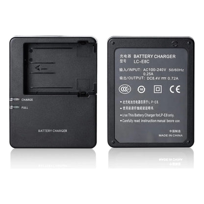 Cargador LP-E8 Compatible Canon EOS Rebel T2i T3i T4i T5i 550D 600D 650D 700D Con Protección Avanzada