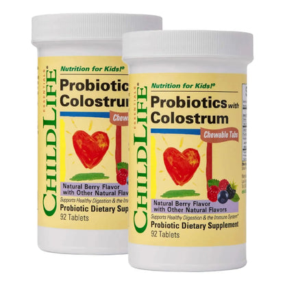 Probióticos Masticables Con Calostro Para Niños Salud Digestiva E Inmunológica 92 Tabletas