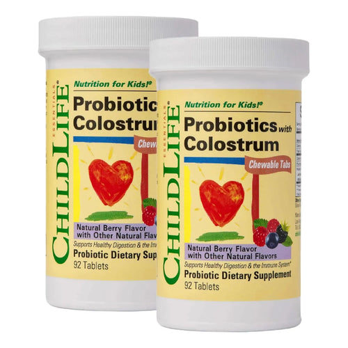 Probióticos Masticables Con Calostro Para Niños Salud Digestiva E Inmunológica 92 Tabletas