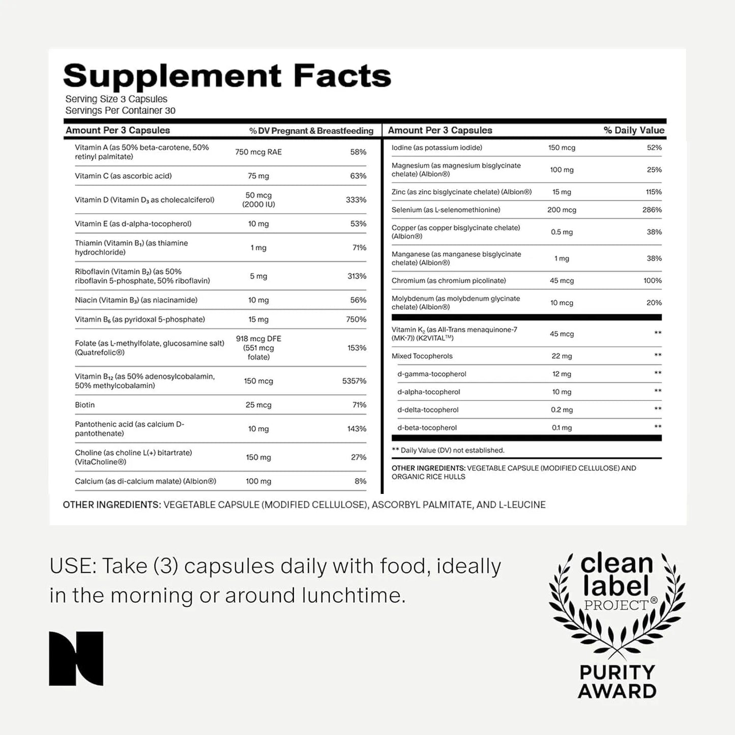 Multivitamínico Diario Para Mujer 23 Vitaminas Minerales Antioxidantes Energía Y Belleza