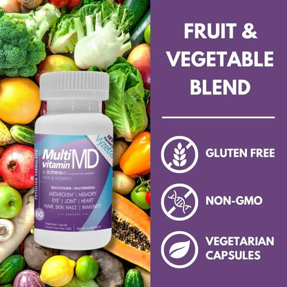 Multivitamina Premium Con Minerales Antioxidantes Y Superalimentos 60 Cápsulas