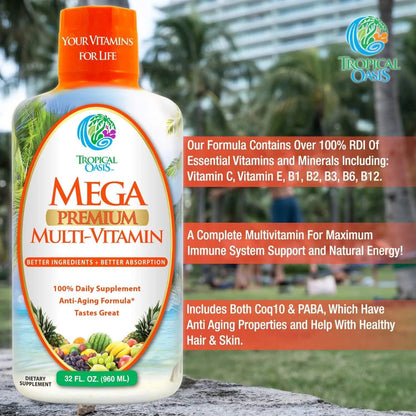 Multivitaminas Complejas 90 Tabletas Energía Vitalidad Mega Multi Master