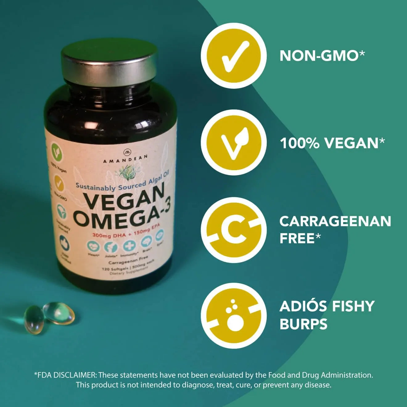 Omega 3 Vegano De Algas Dha Epa Capsulas Blandas Sin Aceite De Pescado