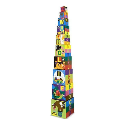 Cubos Para Apilar Letras Y Animales Melissa Doug 10 Piezas Aprendizaje Divertido