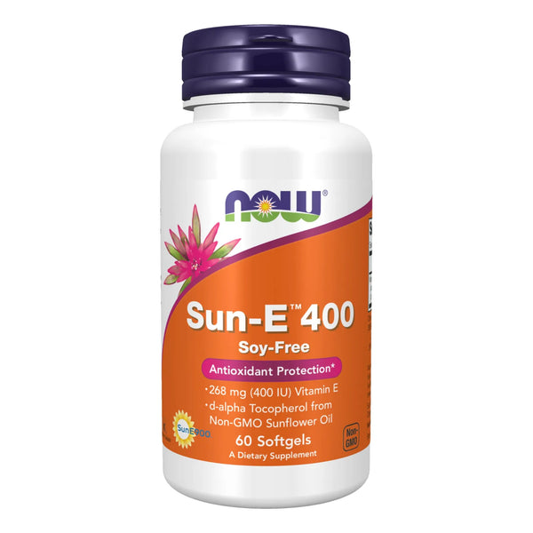 Vitamina E Natural D Alfa Tocoferol 400 Ui 60 Capsulas Blandas Sin Omg