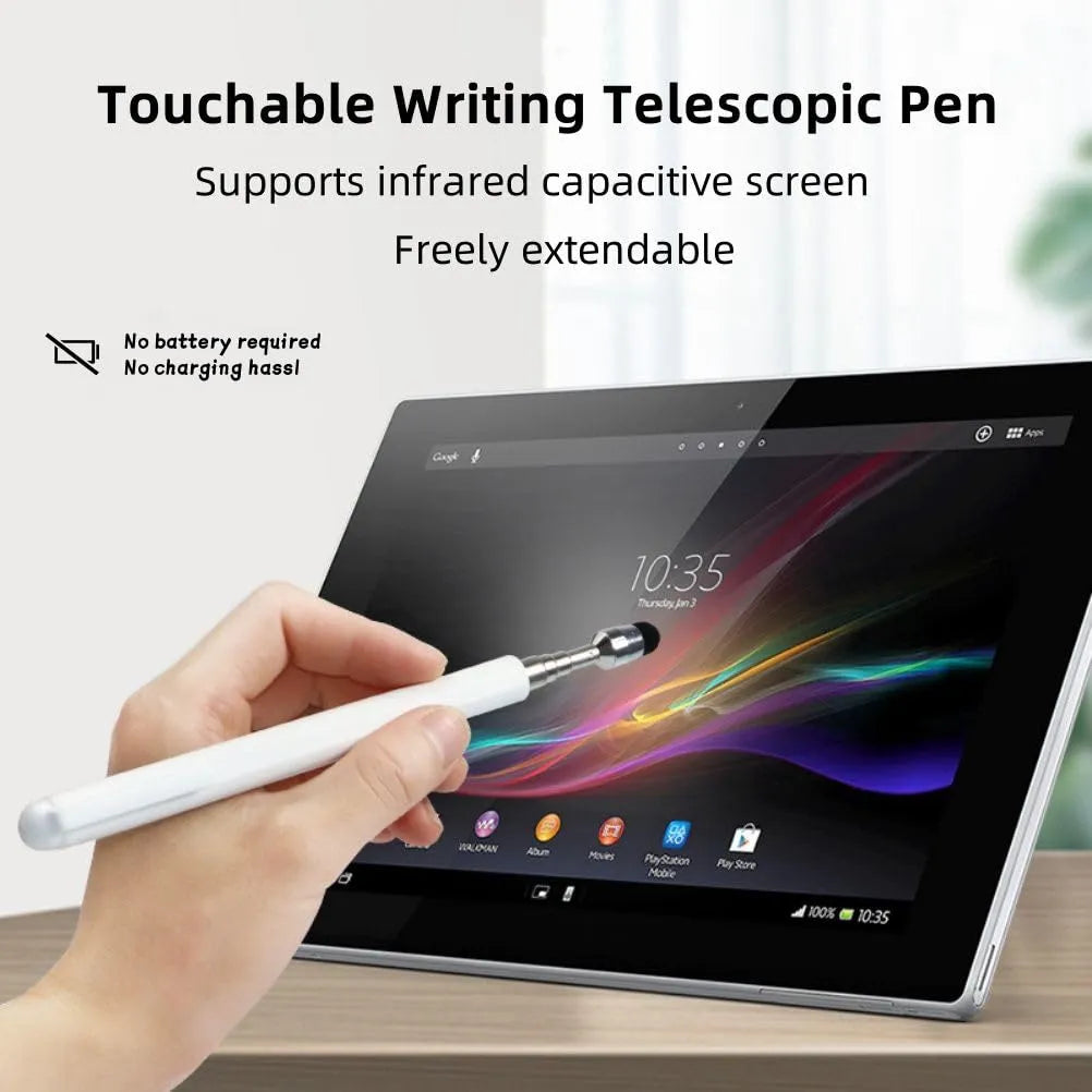 Lápiz Óptico Telescópico Universal Para Pantallas Táctiles Precisión Y Comodidad