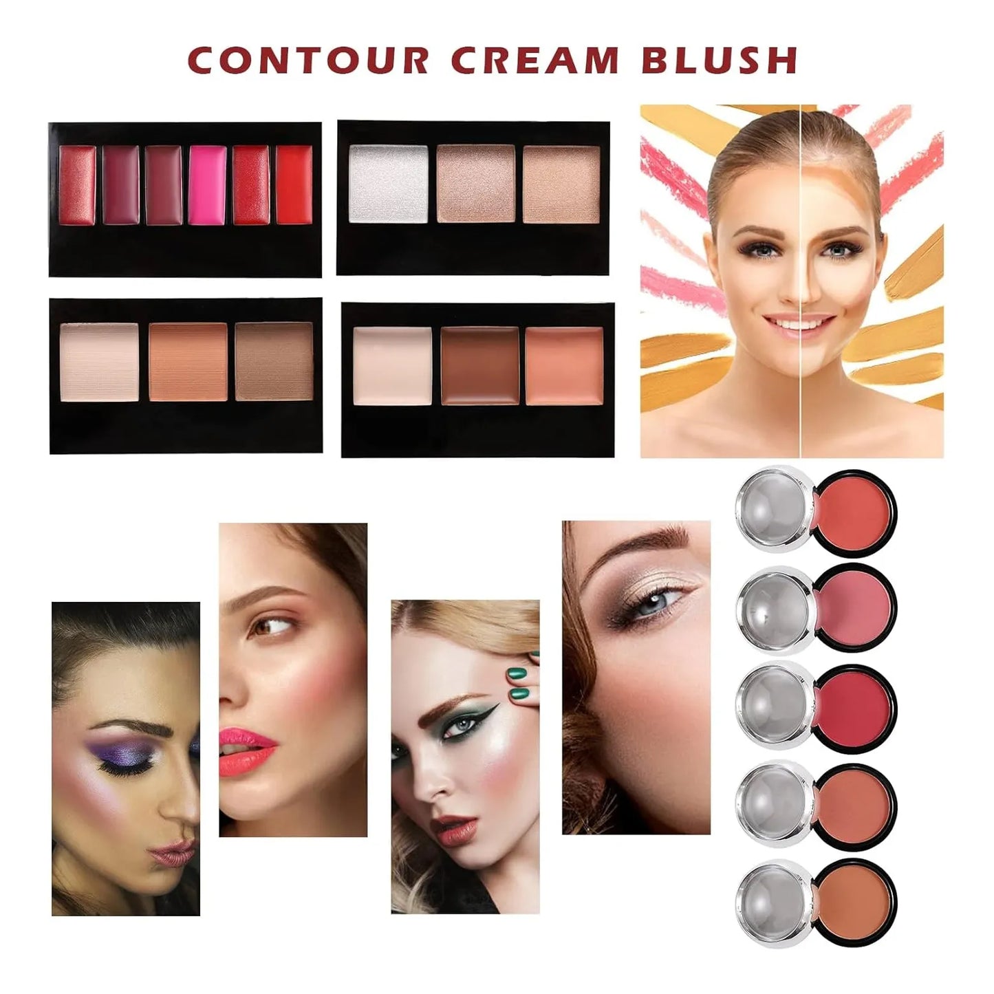 Kit De Maquillaje Completo 106 Piezas Profesional Para Adolescentes