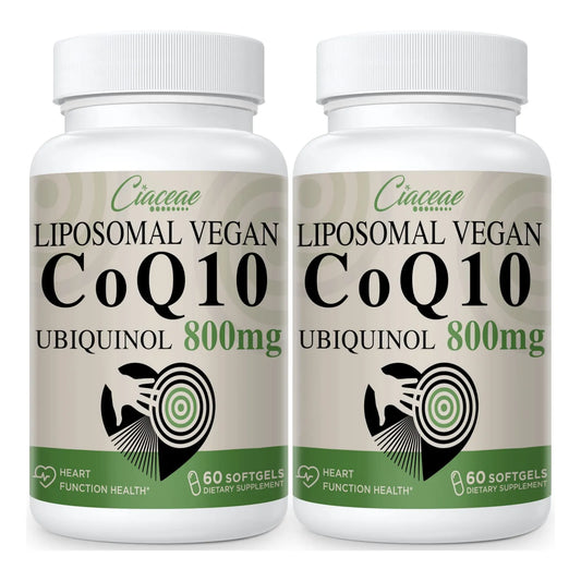Coenzima Q10 Ubiquinol 800 Mg Cápsulas Antioxidante Energía Y Salud Cardíaca