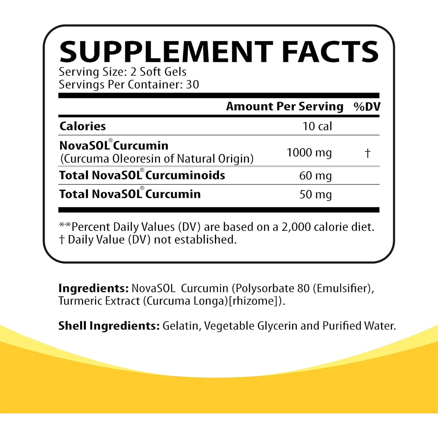 Curcumina Liposomal 1000 Mg Con Tecnología Novasol Máxima Absorción