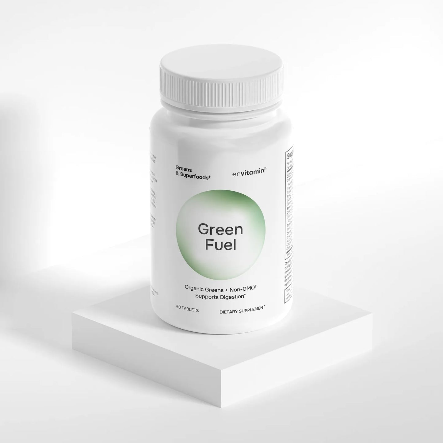 Tabletas Orgánicas Green Fuel Mezcla De Frutas Y Verduras Energía Natural