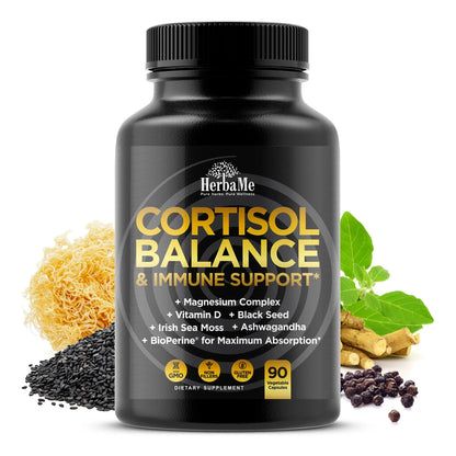 Suplemento Equilibrio Cortisol Inmunidad Ashwagandha Musgo Marino Magnesio