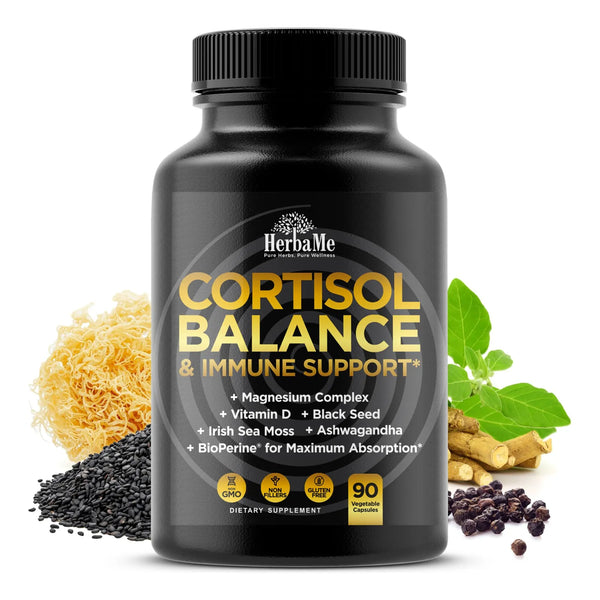 Suplemento Equilibrio Cortisol Inmunidad Ashwagandha Musgo Marino Magnesio