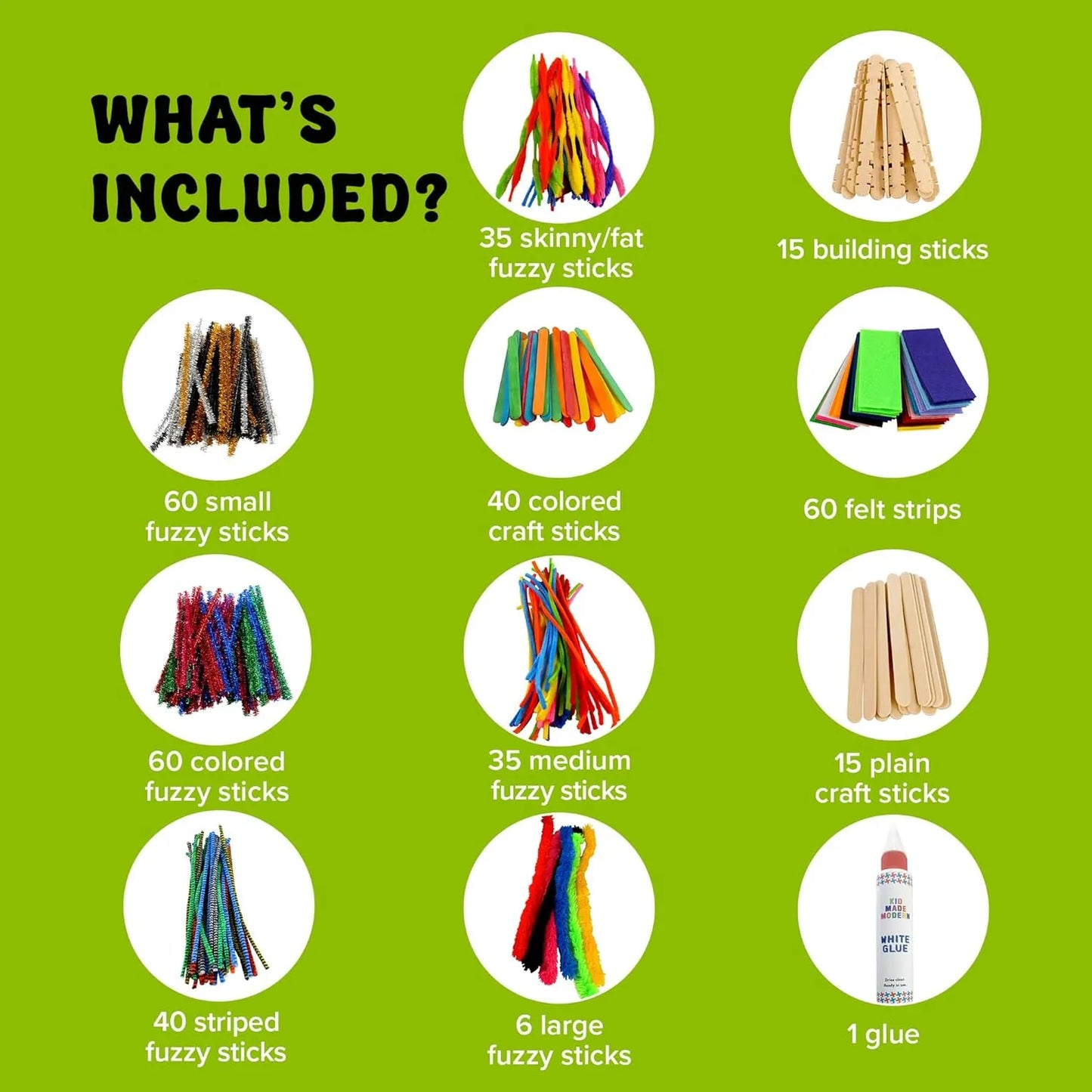 Kit De Arte Y Manualidades 1000 Piezas Estuche Organizador Kid Made Modern