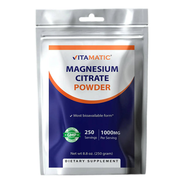 Citrato De Magnesio 1000 Mg Salud Muscular Articular Y Cardíaca 250 Porciones