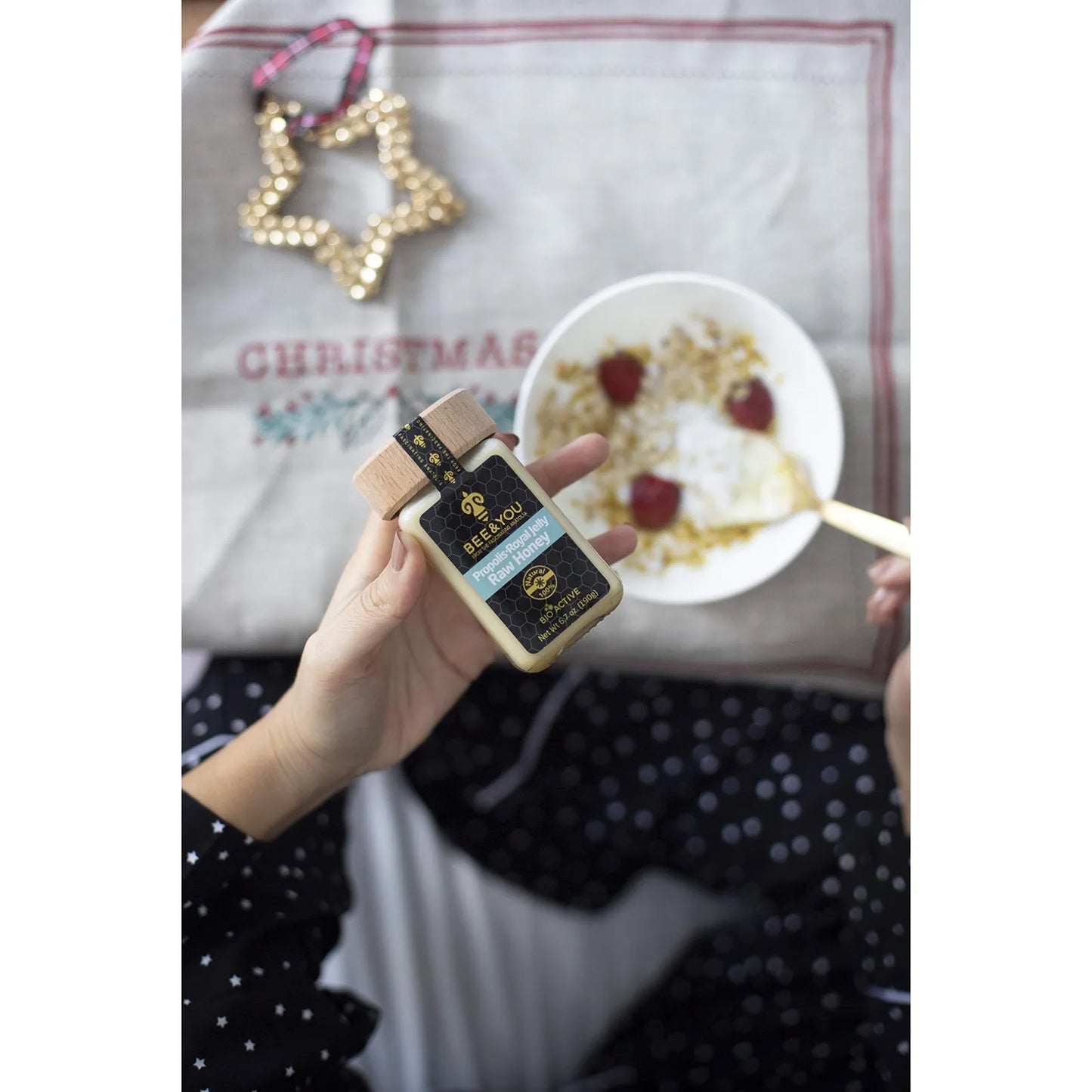 Bee And You Miel Cruda Con Extracto De Propóleo Superalimento Natural 6.7 Onzas