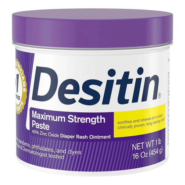 Desitin Bebe Morada Crema Dermatitis Pañal 1 Lb 40 Zinc Alivio Maximo