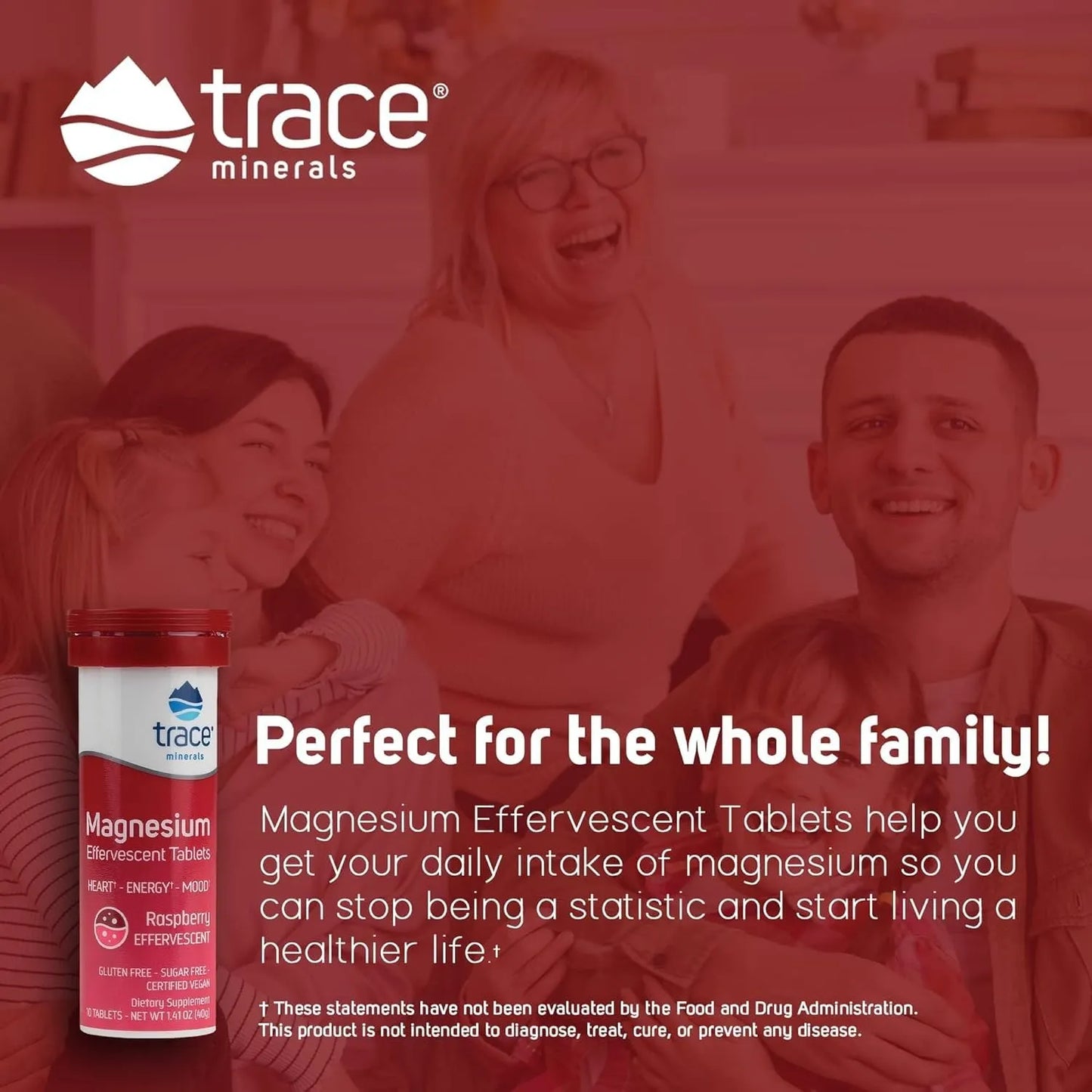 Magnesio Efervescente Para Energía Corazón Y Sueño Saludable Trace Minerals