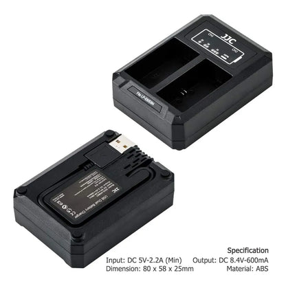 Cargador Usb Doble Ranura Para Baterias Canon Lp E6 Lp E6n Lp E6nh Carga Rapida