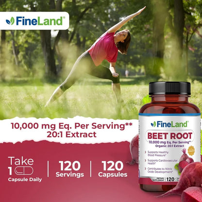 Raíz De Remolacha En Cápsulas 10000 Mg Extra Fuerza Apoyo Cardiovascular