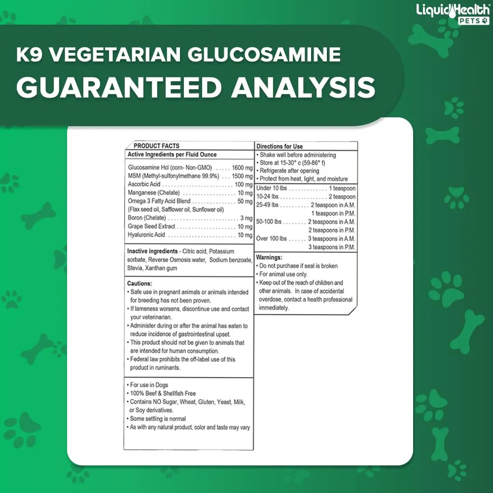 Glucosamina Líquida 946 Ml Con Condroitina Msm Omega 3 Ácido